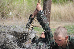 MMA Summer Camp Mud Obstacle Course